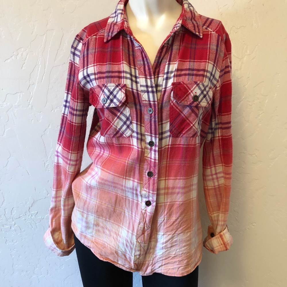 Kut from the Kloth plaid hombre shirt size S
